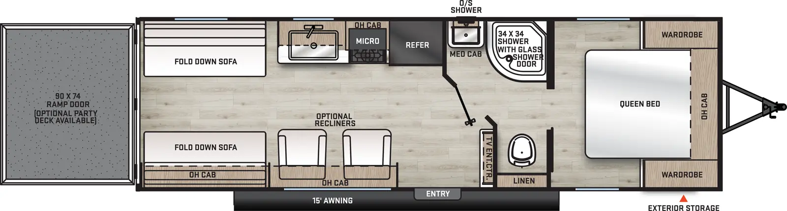 Aurora 26ATH Floorplan